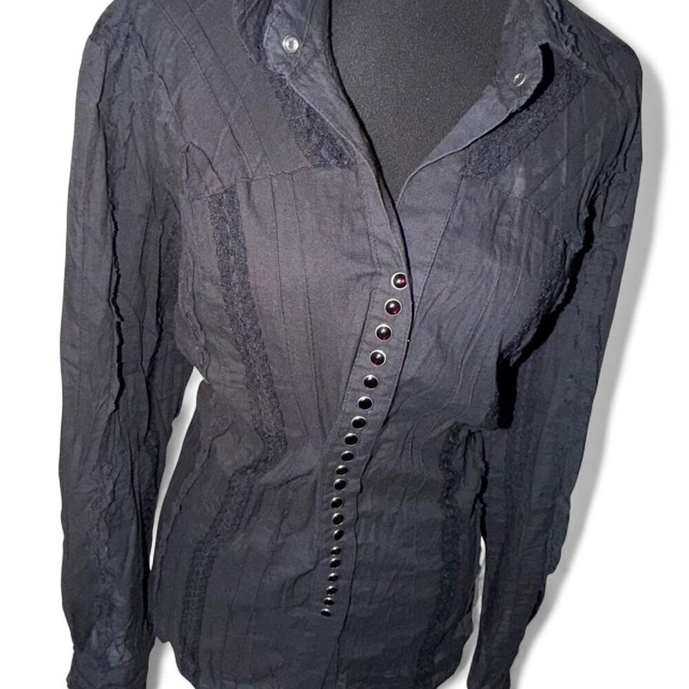 Scully Women's Black Blouse - Picture 3 of 8